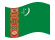 Turkmenistan-Bandiera sventolante