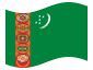 Bandiera animata Turkmenistan