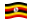 Uganda-Bandiera sventolante
