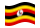 Uganda-Bandiera sventolante