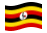 Uganda-Bandiera sventolante