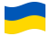 Ucraina-Bandiera sventolante
