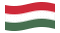 Ungheria-Bandiera sventolante