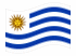 Uruguay-Bandiera sventolante
