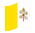 Città del Vaticano / Stato della Città del Vaticano-Bandiera sventolante