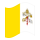 Città del Vaticano / Stato della Città del Vaticano-Bandiera sventolante