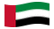 Emirati Arabi Uniti-Bandiera sventolante