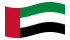 Emirati Arabi Uniti-Bandiera sventolante