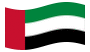 Emirati Arabi Uniti-Bandiera sventolante