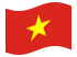 Vietnam-Bandiera sventolante