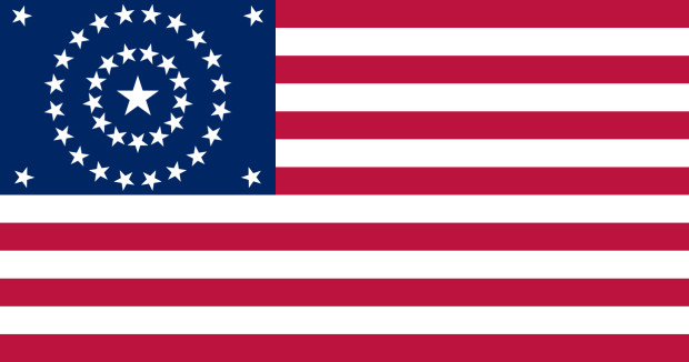 Bandiera USA 38 stelle (1877 - 1890)