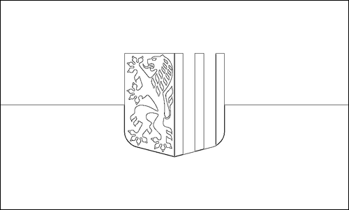 Contorno della bandiera Dresda da colorare