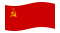Unione Sovietica-Bandiera sventolante