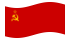 Unione Sovietica-Bandiera sventolante